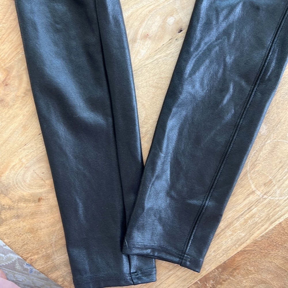 SPANX Faux Leather Leggings in Black - Picture 5 of 7